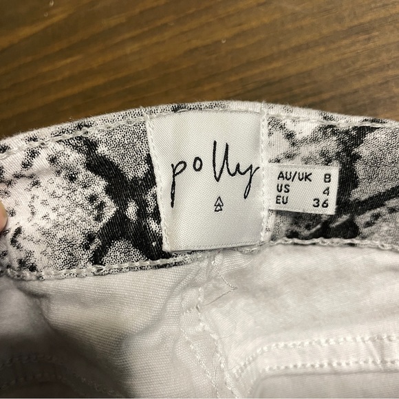 Polly Snake Skin Skinny Jeans, size 4 - Picture 4 of 4